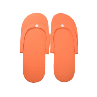 Cre8tion Non-Slippery Disposable Pedicure Foam Slippers, Plastic Button, 10010 KK0208